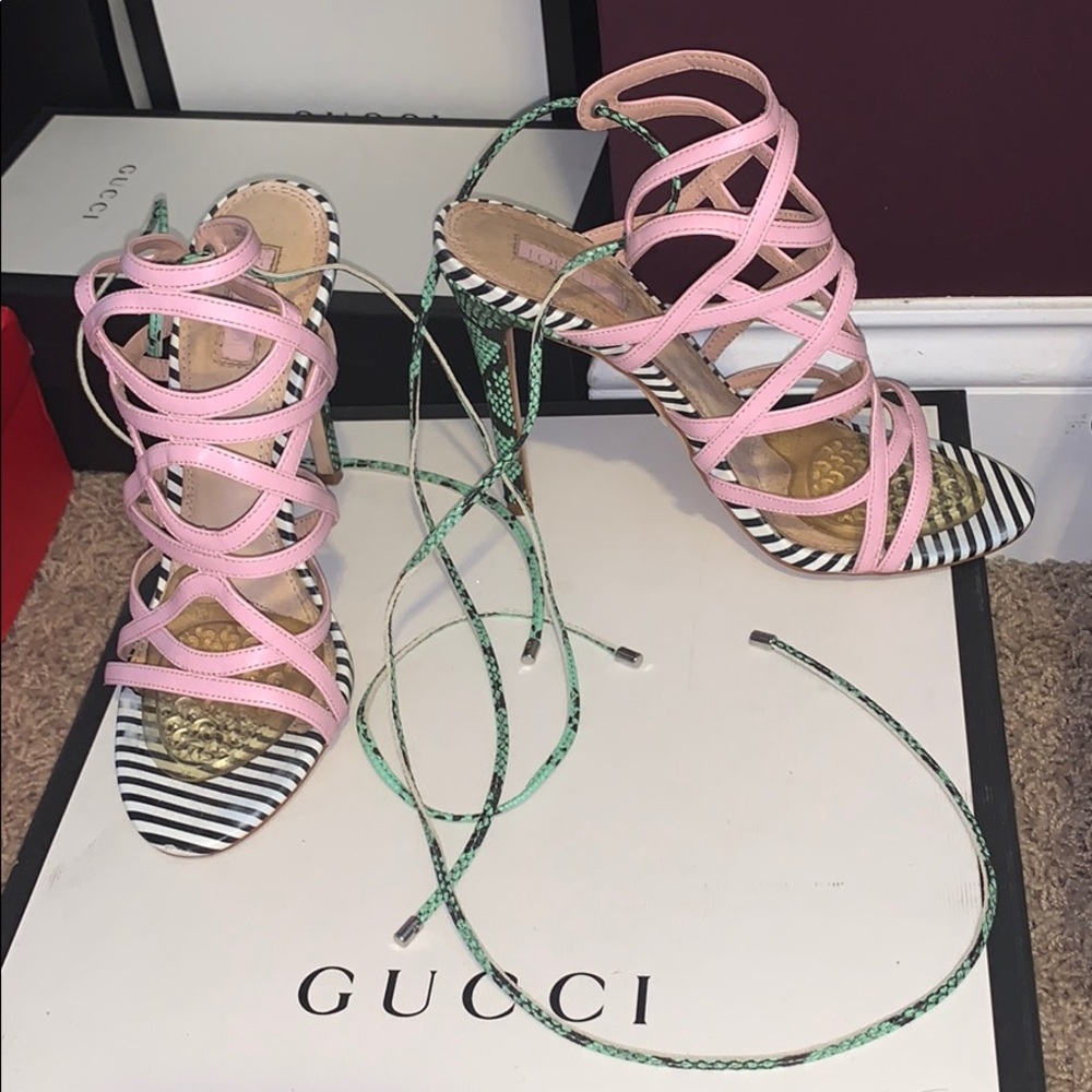 Top shop lace up heels